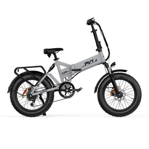 Bicicleta Eléctrica PVY Z20 Plus 1000 - Motor 250W Batería 48V16.5AH Autonomía 120KM Freno de Disco Hidráulico - Gris