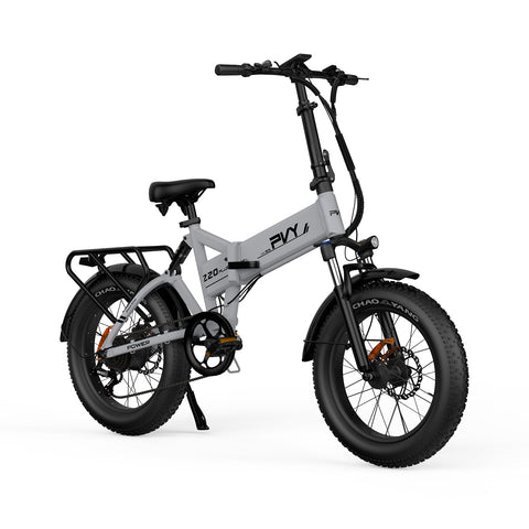 Bicicleta Eléctrica PVY Z20 Plus 1000 - Motor 250W Batería 48V16.5AH Autonomía 120KM Freno de Disco Hidráulico - Gris