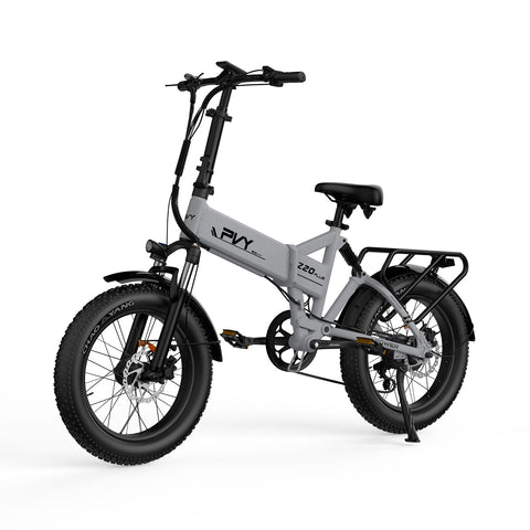Bicicleta Eléctrica PVY Z20 Plus 1000 - Motor 250W Batería 48V16.5AH Autonomía 120KM Freno de Disco Hidráulico - Gris