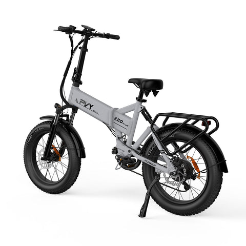 Bicicleta Eléctrica PVY Z20 Plus 1000 - Motor 250W Batería 48V16.5AH Autonomía 120KM Freno de Disco Hidráulico - Gris