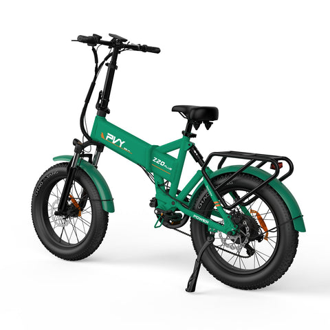 Bicicleta Eléctrica PVY Z20 Plus 1000 - Motor 250W Batería 48V16.5AH Autonomía 120KM Freno de Disco Hidráulico - Verde