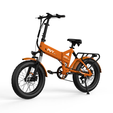Bicicleta Eléctrica PVY Z20 Plus 1000 - Motor 250W Batería 48V16.5AH Autonomía 120KM Freno de Disco Hidráulico - Naranja
