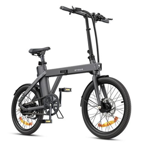 Bicicleta Eléctrica ENGWE P20 - Motor 250W Batería 36V9.6Ah Autonomía 100KM Freno De Disco Hidráulico - Negro