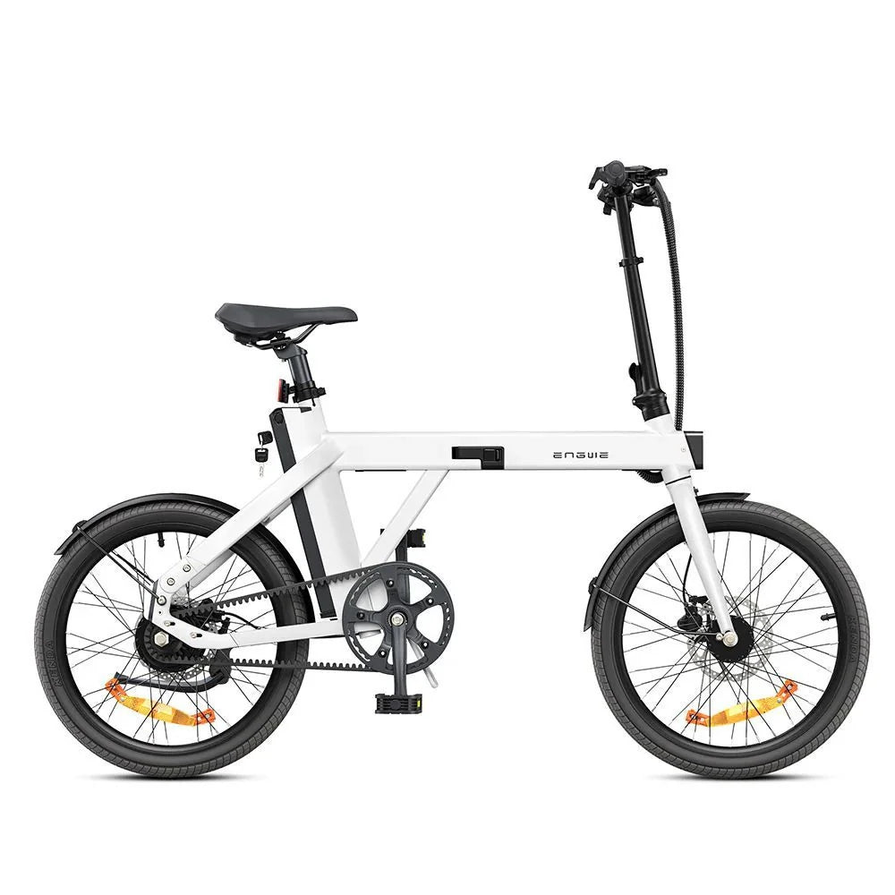 Bicicleta Eléctrica ENGWE P20 - Motor 250W Batería 36V9.6Ah Autonomía 100KM Freno De Disco Hidráulico - Blanco