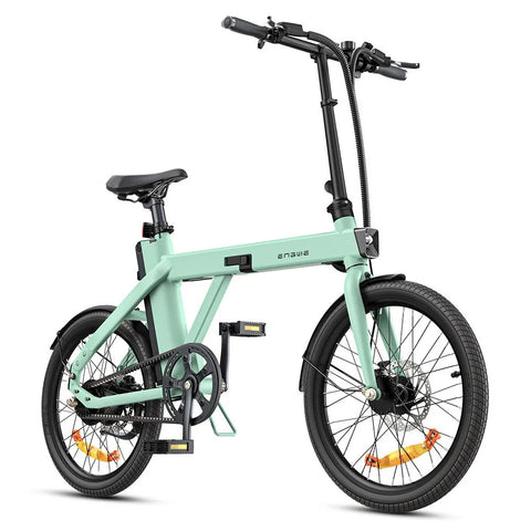 Bicicleta Eléctrica ENGWE P20 - Motor 250W Batería 36V9.6Ah Autonomía 100KM Freno De Disco Hidráulico - Verde