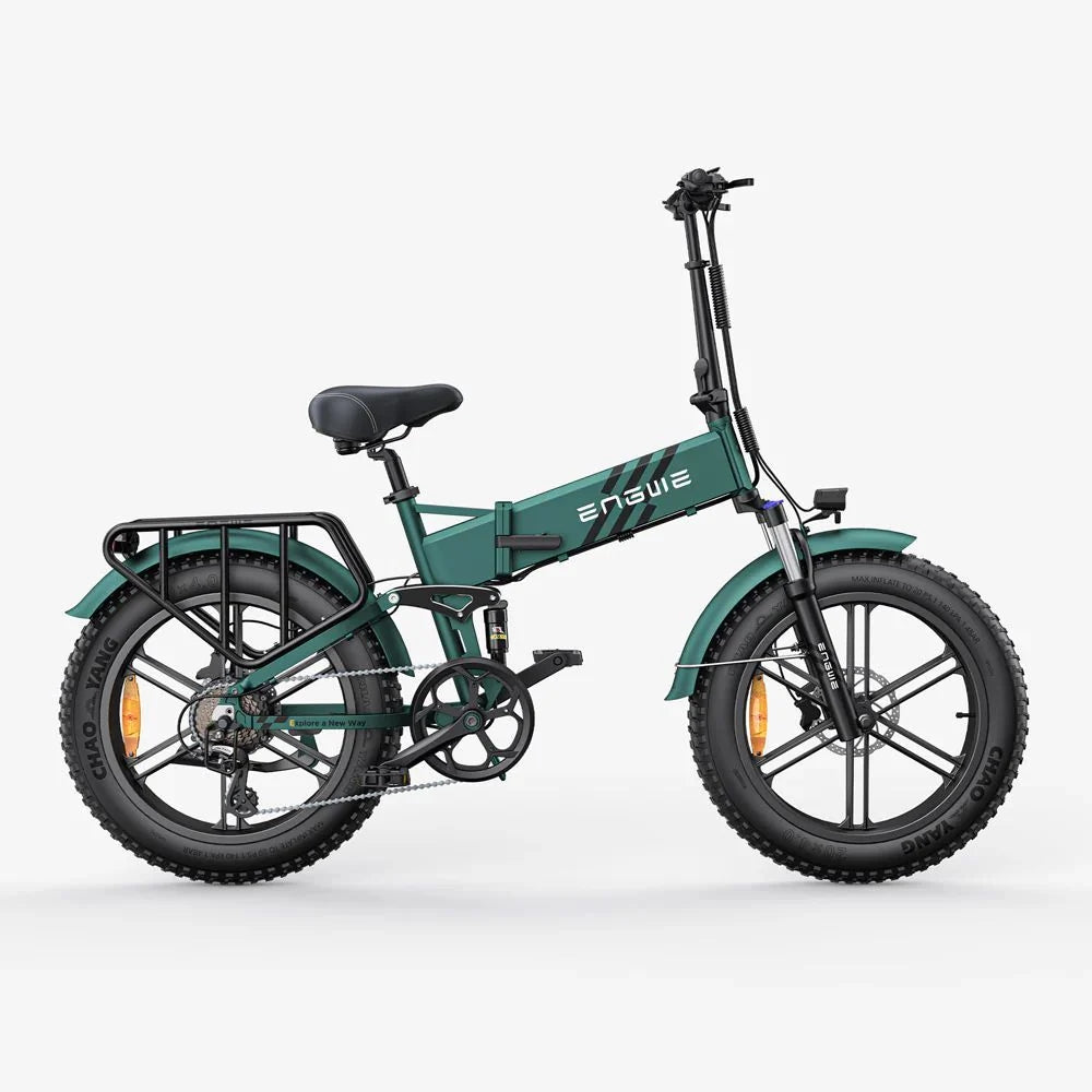 Bicicleta Eléctrica Engwe Engine Pro 2.0 - Neumáticos De 20 Pulgadas Motor 750W Batería 52V16Ah Autonomía 110KM - Verde