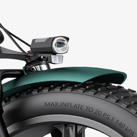 Bicicleta Eléctrica Engwe Engine Pro 2.0 - Neumáticos De 20 Pulgadas Motor 750W Batería 52V16Ah Autonomía 110KM - Verde