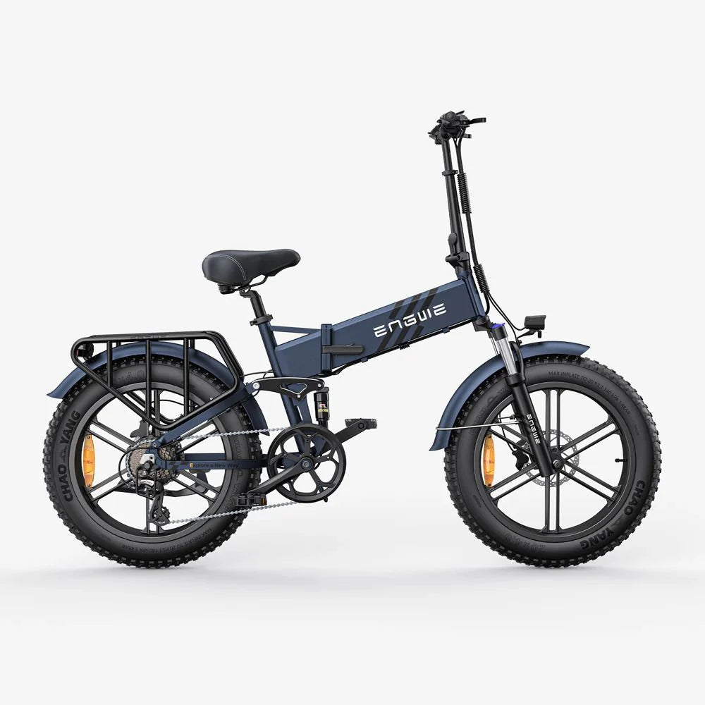 Bicicleta Eléctrica Engwe Engine Pro 2.0 - Neumáticos De 20 Pulgadas Motor 750W Batería 52V16Ah Autonomía 110KM - Azul
