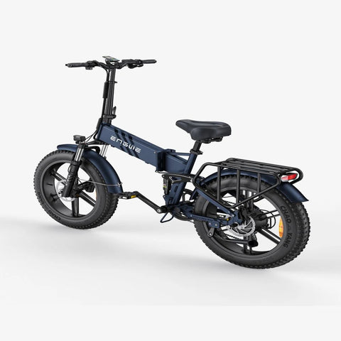 Bicicleta Eléctrica Engwe Engine Pro 2.0 - Neumáticos De 20 Pulgadas Motor 750W Batería 52V16Ah Autonomía 110KM - Azul