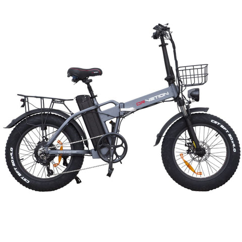 Bicicleta Eléctrica DrveTion AT20 - Potencia 750W Batería 48V15Ah Autonomía 55-70KM Frenos de Disco - Negro Gris
