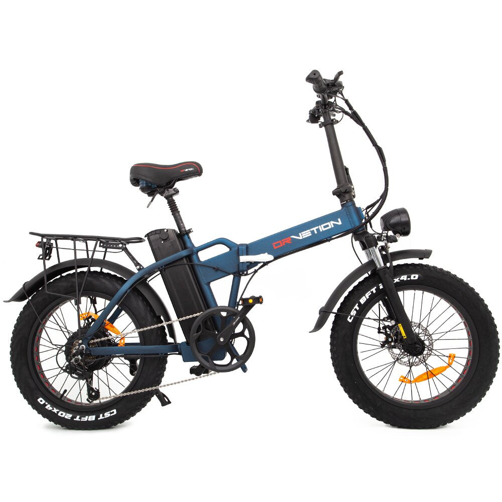 Bicicleta Eléctrica DrveTion AT20 - Potencia 750W Batería 48V15Ah Autonomía 55-70KM Frenos de Disco - Azul Mate