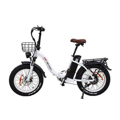Bicicleta eléctrica DrveTion CT20 - Potencia 750W Batería 48V20Ah Autonomía 60-90KM Frenos de Disco - Blanco Perla