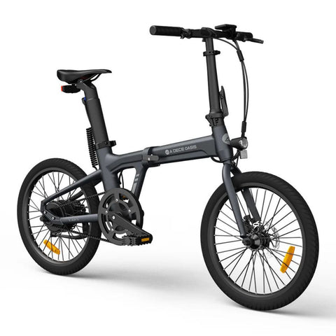 Bicicleta eléctrica ADO Air 20 - Potencia 250W Batería 36V9.6Ah Autonomía Asistida 100KM Freno de disco hidráulico - Gris