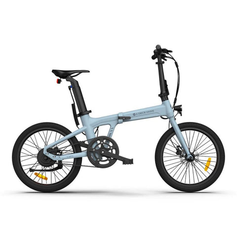 Bicicleta eléctrica ADO Air 20 - Potencia 250W Batería 36V9.6Ah Autonomía Asistida 100KM Freno de disco hidráulico - Azul
