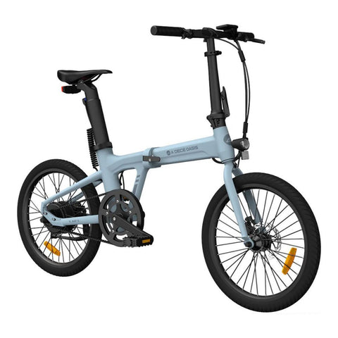 Bicicleta eléctrica ADO Air 20 - Potencia 250W Batería 36V9.6Ah Autonomía Asistida 100KM Freno de disco hidráulico - Azul
