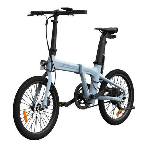Bicicleta eléctrica ADO Air 20 - Potencia 250W Batería 36V9.6Ah Autonomía Asistida 100KM Freno de disco hidráulico - Azul