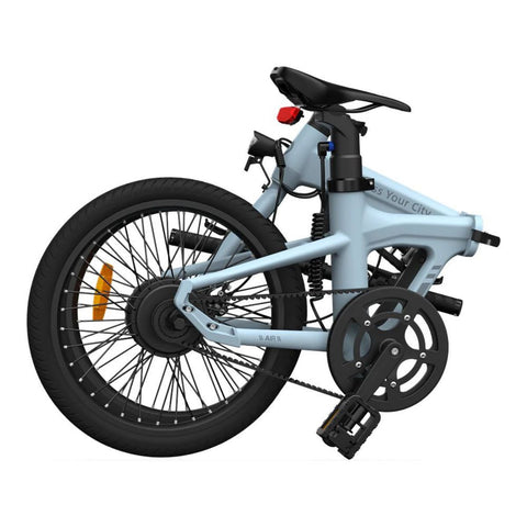 Bicicleta eléctrica ADO Air 20 - Potencia 250W Batería 36V9.6Ah Autonomía Asistida 100KM Freno de disco hidráulico - Azul