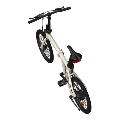 Bicicleta eléctrica ADO Air 20 - Potencia 250W Batería 36V9.6Ah Autonomía Asistida 100KM Freno de disco hidráulico - Blanco Marfil