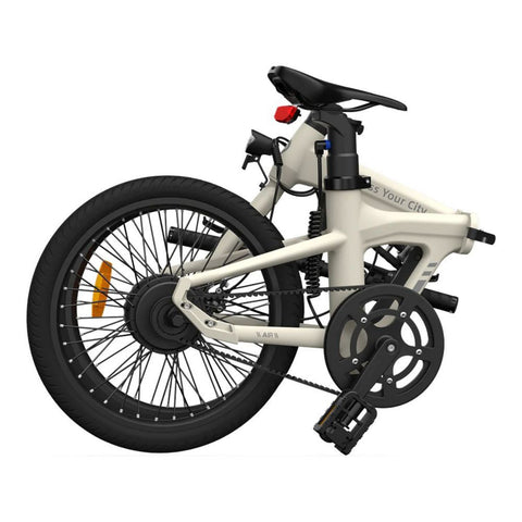 Bicicleta eléctrica ADO Air 20 - Potencia 250W Batería 36V9.6Ah Autonomía Asistida 100KM Freno de disco hidráulico - Blanco Marfil