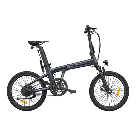 Bicicleta eléctrica ADO Air 20S - Potencia 250W Batería 36V9.6Ah Autonomía Asistida 100KM Freno de disco hidráulico - Gris