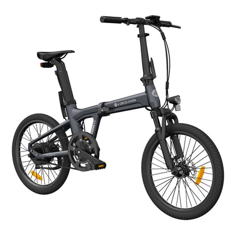 Bicicleta eléctrica ADO Air 20S - Potencia 250W Batería 36V9.6Ah Autonomía Asistida 100KM Freno de disco hidráulico - Gris