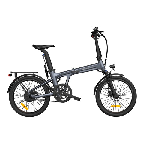 Bicicleta eléctrica ADO Air 20 Pro - Potencia 250W Batería 36V9.6A Autonomía Asistida 100KM Freno de disco hidráulico - Gris