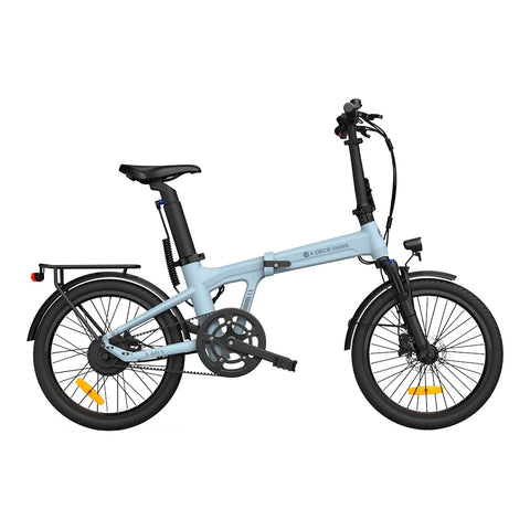 Bicicleta eléctrica ADO Air 20 Pro - Potencia 250W Batería 36V9.6A Autonomía Asistida 100KM Freno de disco hidráulico - Azul