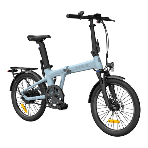 Bicicleta eléctrica ADO Air 20 Pro - Potencia 250W Batería 36V9.6A Autonomía Asistida 100KM Freno de disco hidráulico - Azul
