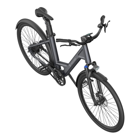 Bicicleta eléctrica ADO Air 28 - Potencia 250W Batería 36V13.5Ah Autonomía Asistida 100KM Freno de disco hidráulico - Gris