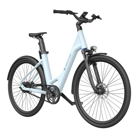 Bicicleta eléctrica ADO Air 28 - Potencia 250W Batería 36V13.5Ah Autonomía Asistida 100KM Freno de disco hidráulico - Azul