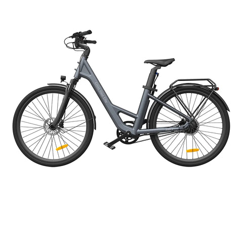 Bicicleta eléctrica ADO Air 28 Pro - Potencia 250W Batería 36V9.6Ah Autonomía Asistida 100KM Freno de disco hidráulico - Gris