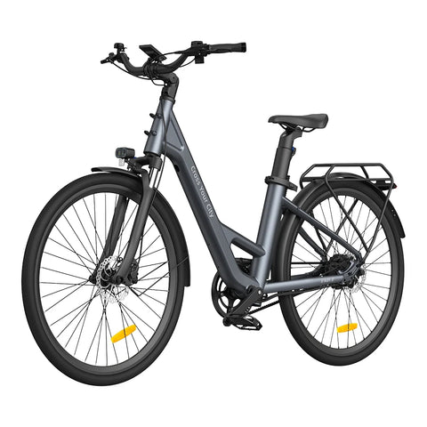 Bicicleta eléctrica ADO Air 28 Pro - Potencia 250W Batería 36V9.6Ah Autonomía Asistida 100KM Freno de disco hidráulico - Gris