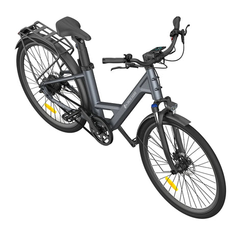Bicicleta eléctrica ADO Air 28 Pro - Potencia 250W Batería 36V9.6Ah Autonomía Asistida 100KM Freno de disco hidráulico - Gris
