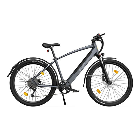 Bicicleta eléctrica ADO DECE 300C - Potencia 250W Batería 36V10.4Ah Autonomía Asistida 90KM Freno de disco hidráulico - Gris