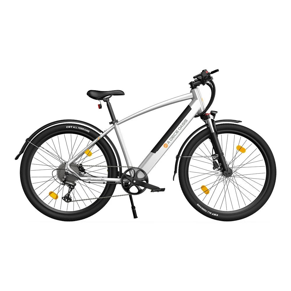 Bicicleta eléctrica ADO DECE 300C - Potencia 250W Batería 36V10.4Ah Autonomía Asistida 90KM Freno de disco hidráulico - Plata
