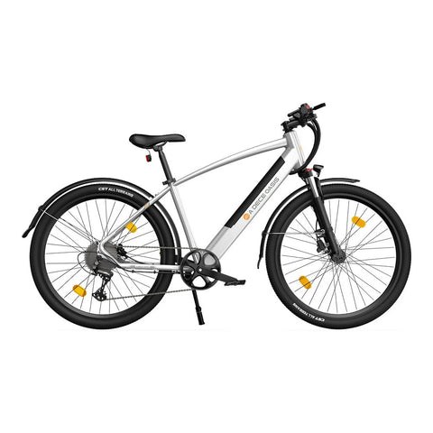 Bicicleta eléctrica ADO DECE 300C - Potencia 250W Batería 36V10.4Ah Autonomía Asistida 90KM Freno de disco hidráulico - Plata