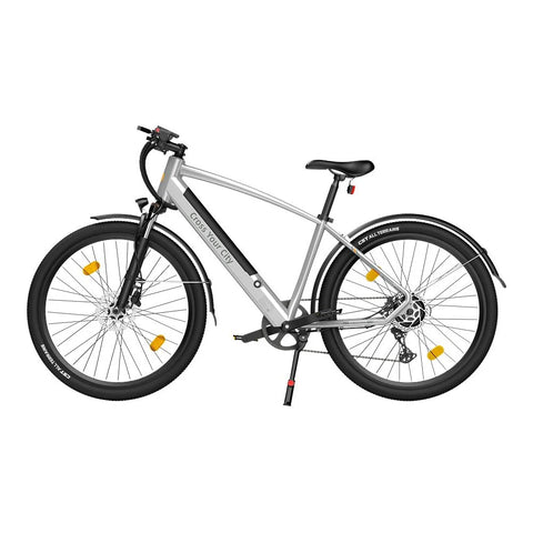 Bicicleta eléctrica ADO DECE 300C - Potencia 250W Batería 36V10.4Ah Autonomía Asistida 90KM Freno de disco hidráulico - Plata
