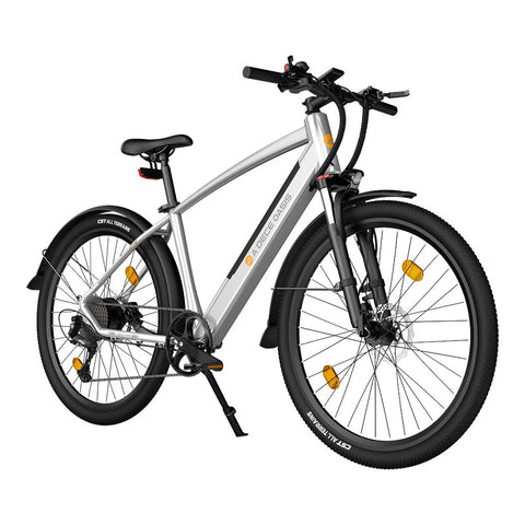 Bicicleta eléctrica ADO DECE 300C - Potencia 250W Batería 36V10.4Ah Autonomía Asistida 90KM Freno de disco hidráulico - Plata