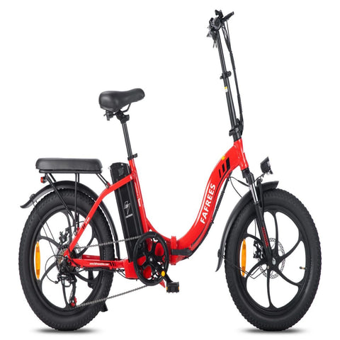 Bicicleta Eléctrica FAFREES F20 - Motor 250W Batería 576WH Autonomía 70KM - Roja