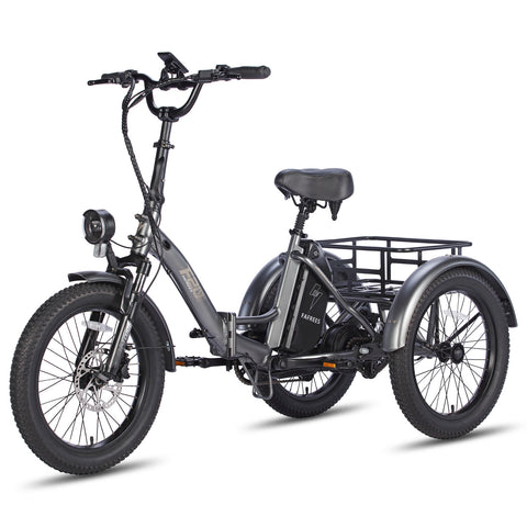 FAFREES F20 Mate Bicicleta Eléctrica - Motor 500W Batería 48V18.2AH Autonomía 110KM - Gris