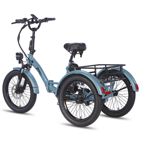 FAFREES F20 Mate Bicicleta Eléctrica - Motor 500W Batería 48V18.2AH Autonomía 110KM - Gris Azul