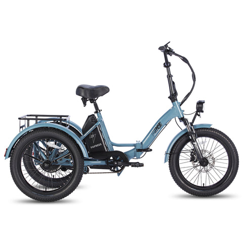 FAFREES F20 Mate Bicicleta Eléctrica - Motor 500W Batería 48V18.2AH Autonomía 110KM - Gris Azul