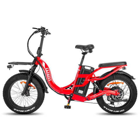 FAFREES F20 X-MAX Bicicleta Eléctrica - Motor 750W Batería 48V30AH Autonomía 180KM - Rojo