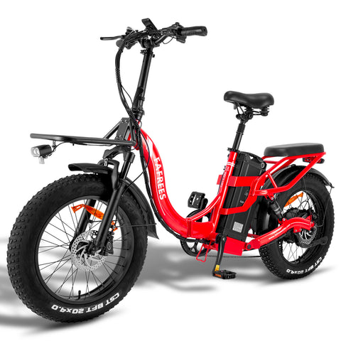 FAFREES F20 X-MAX Bicicleta Eléctrica - Motor 750W Batería 48V30AH Autonomía 180KM - Rojo
