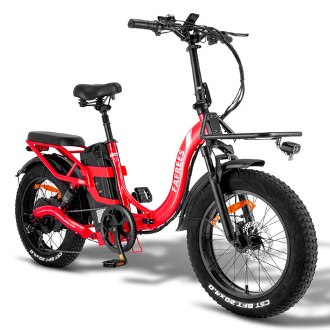 FAFREES F20 X-MAX Bicicleta Eléctrica - Motor 750W Batería 48V30AH Autonomía 180KM - Rojo