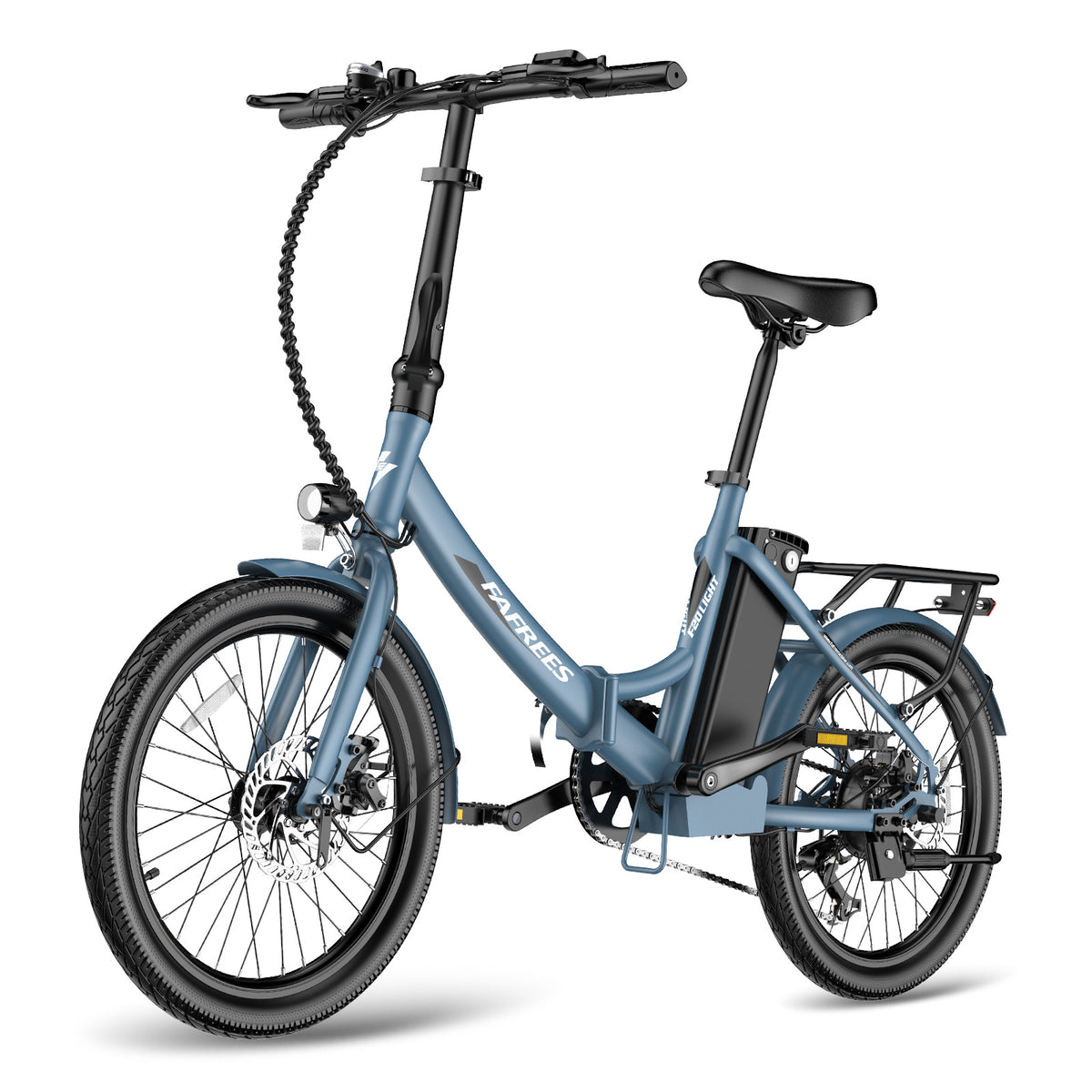Bicicleta Eléctrica FAFREES F20 Light 16.75AH - Motor 250W Batería 36V16.75Ah Autonomía 130KM - Gris Azul