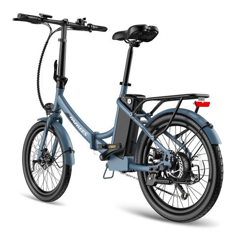 Bicicleta Eléctrica FAFREES F20 Light 16.75AH - Motor 250W Batería 36V16.75Ah Autonomía 130KM - Gris Azul
