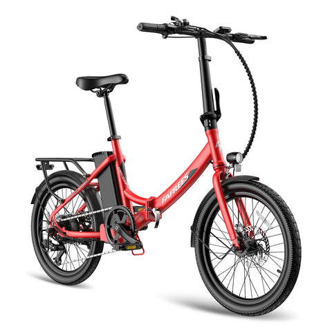 Bicicleta Eléctrica FAFREES F20 Light 16.75AH - Motor 250W Batería 36V16.75Ah Autonomía 130KM - Rojo