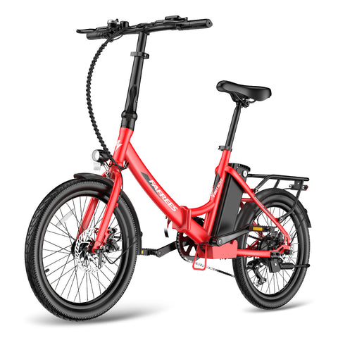 Bicicleta Eléctrica FAFREES F20 Light 16.75AH - Motor 250W Batería 36V16.75Ah Autonomía 130KM - Rojo