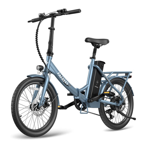 Bicicleta eléctrica FAFREES F20 Lasting - Motor 250W Batería 36V18.2Ah Autonomía 120KM - Gris Azul